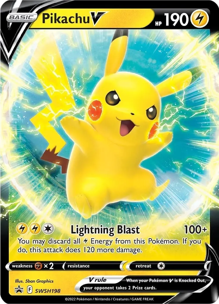 Pikachu V - Swsh198 (Swsh198) (Swsd) 1