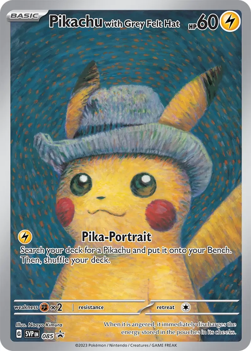 Pikachu With Grey Felt Hat (085) (Svp) 1