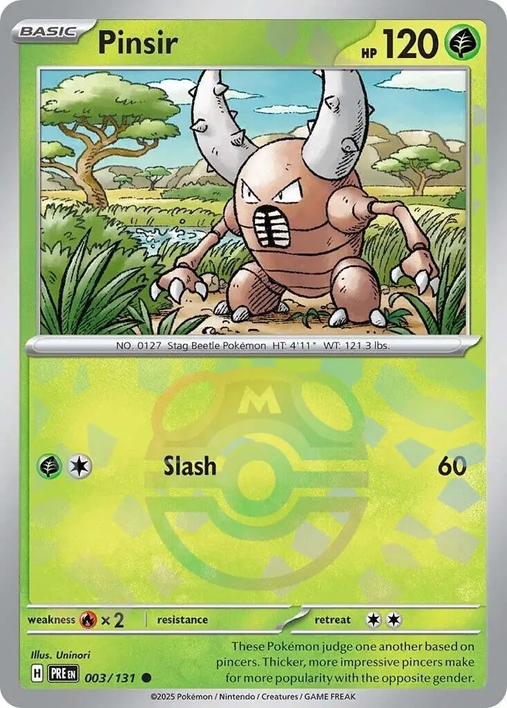 Pinsir (Master Ball Pattern) (003/131) (Pre) 1