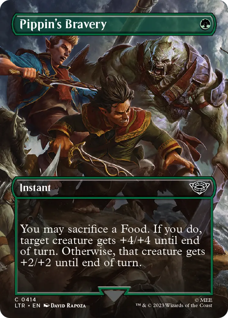 Pippin's Bravery (Borderless Alternate Art) [The Lord Of The Rings: Tales Of Middle-Earth] 1