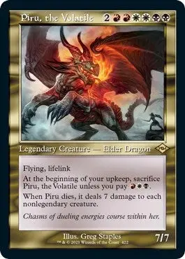 Piru, The Volatile (Retro Frame) (Foil Etched) (422) (Mh2) 1