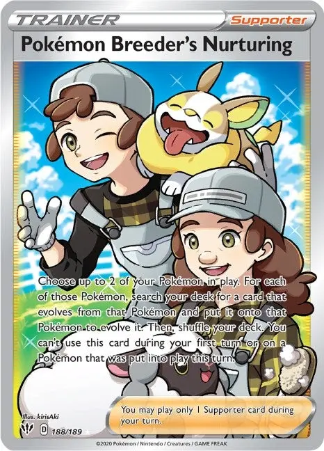 Pokemon Breeder's Nurturing (Full Art) (188/189) (Swsh03) 1