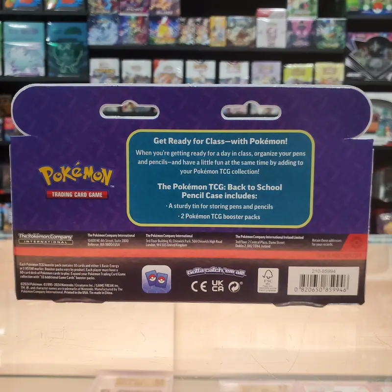 Pokémon Tcg: Back To School Pencil Case 2024 2