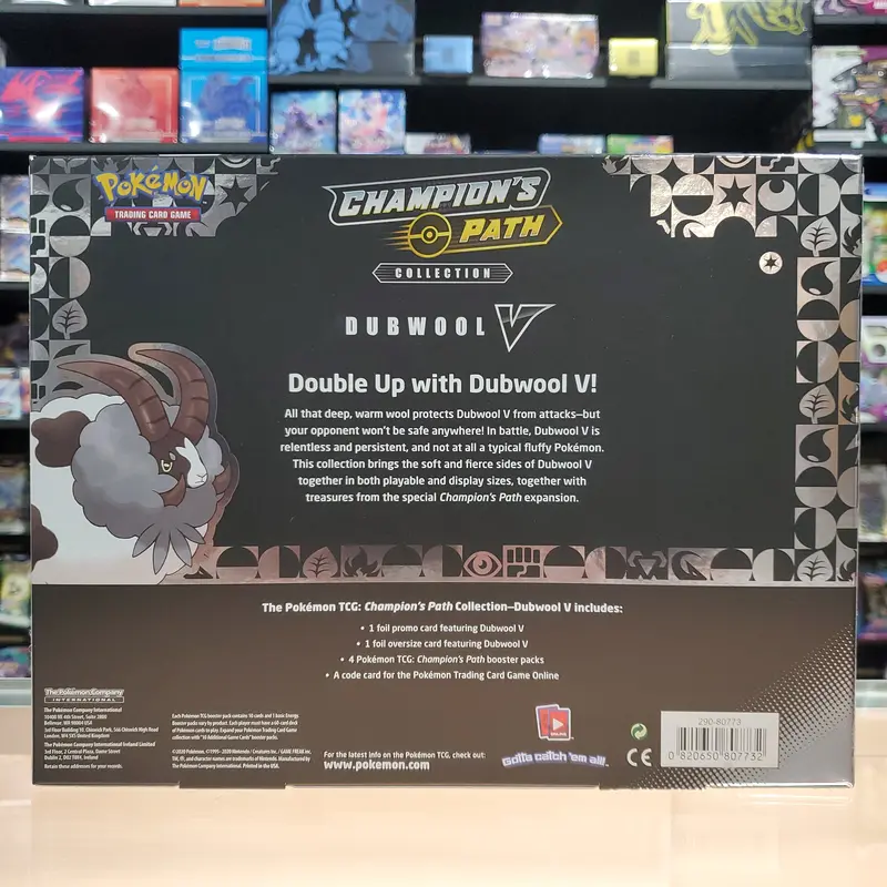 Pokémon Tcg: Champion's Path Dubwool V Collection Box 2
