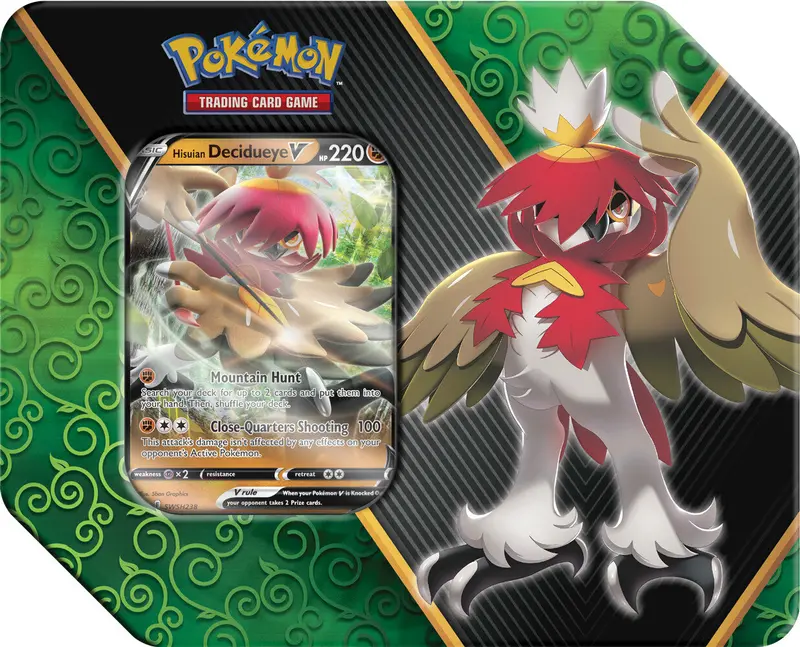 Pokémon Tcg: Divergent Powers Tin (Hisuian Decidueye V) 2