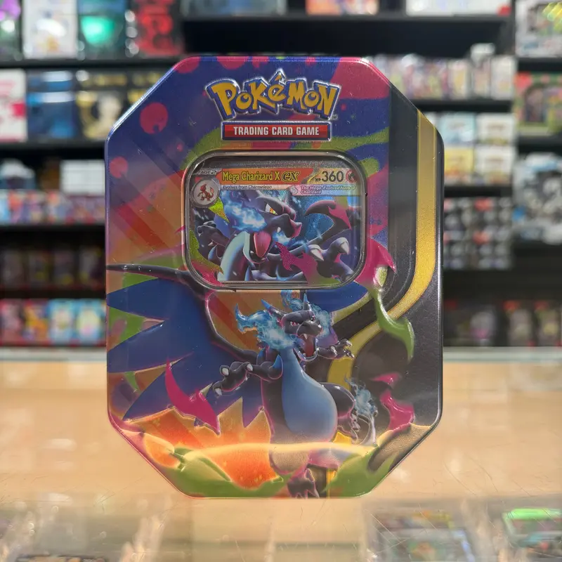 Pokémon Tcg: Mega Charizard Tin (Mega Charizard X Ex) (Limit 1) 1