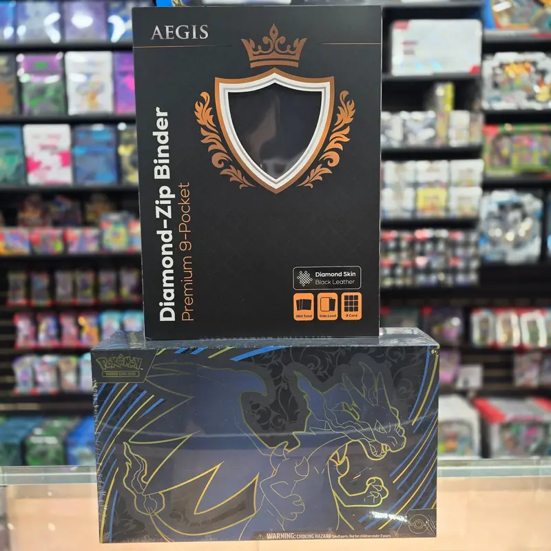 Pokémon Tcg: Mega Charizard X Ex Ultra Premium Collection Bundle (9-Pocket Aegis Black) (Limit 1) 1