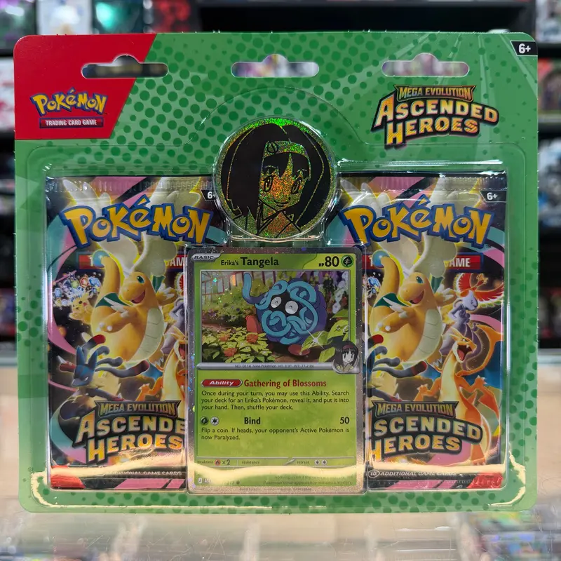 Pokémon Tcg: Mega Evolution: Ascended Heroes - 2-Pack Blister (Erika) (Limit 1) 1