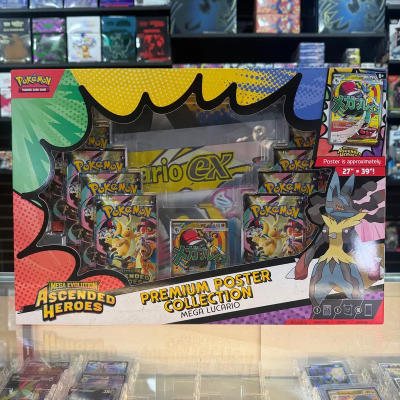 Pokémon Tcg: Mega Evolution: Ascended Heroes - Premium Poster Collection (Mega Lucario) (Limit 1) 1