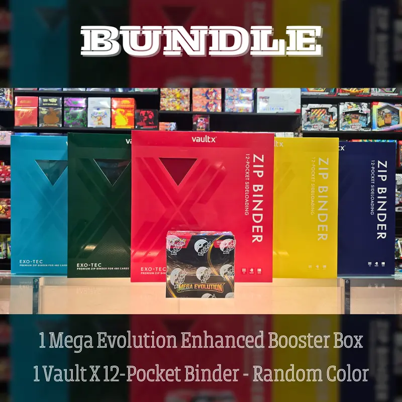 Pokémon Tcg: Mega Evolution - Enhanced Booster Box Bundle (12-Pocket Vault X Asstd Color) (Limit 1) (Online Only Offer) 1