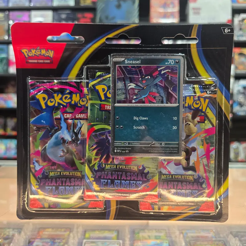 Pokémon Tcg: Mega Evolution: Phantasmal Flames - 3 Pack Blister (Sneasel) (Limit 1) 1