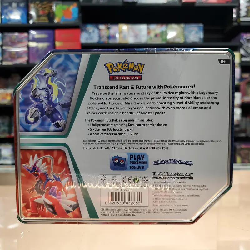 Pokémon Tcg: Paldea Legends Tins (Miraidon Ex) 2