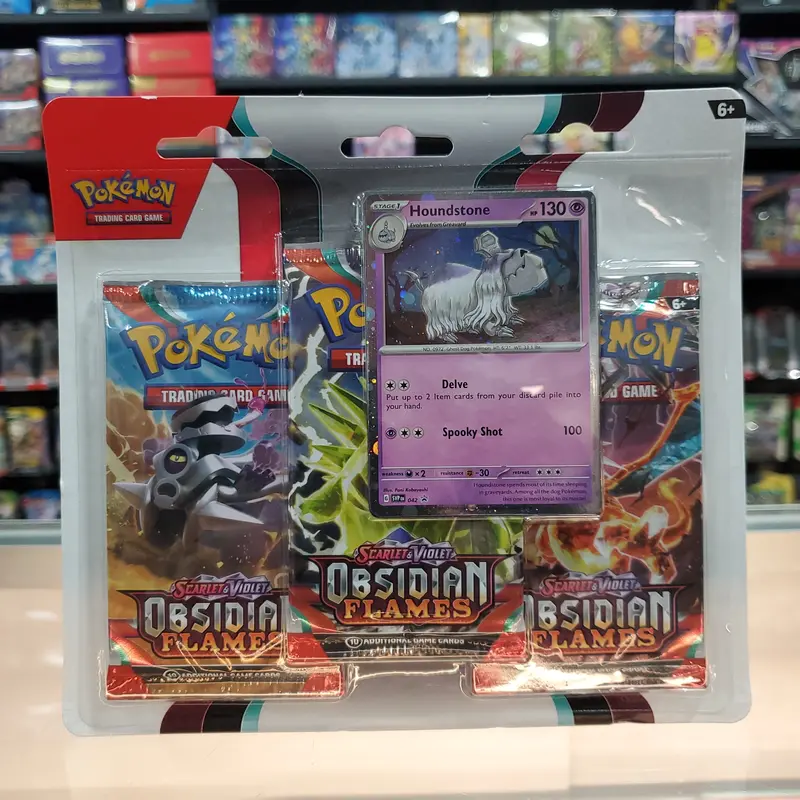 Pokémon Tcg: Scarlet & Violet: Obsidian Flames - 3-Pack Blister (Houndstone) 1