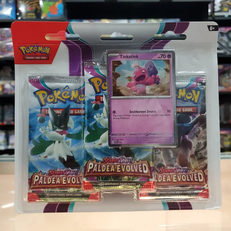 Pokémon Tcg: Scarlet & Violet: Paldea Evolved - 3-Pack Blisters (Tinkatink) 1