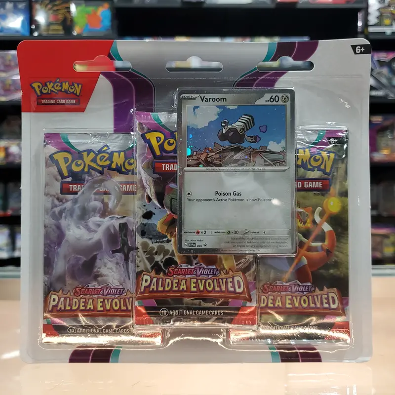 Pokémon Tcg: Scarlet & Violet: Paldea Evolved - 3-Pack Blisters (Varoom) 1