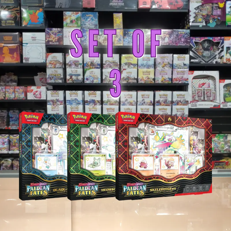 Pokémon Tcg: Scarlet & Violet: Paldean Fates - Premium Collection (Set Of 3) 1