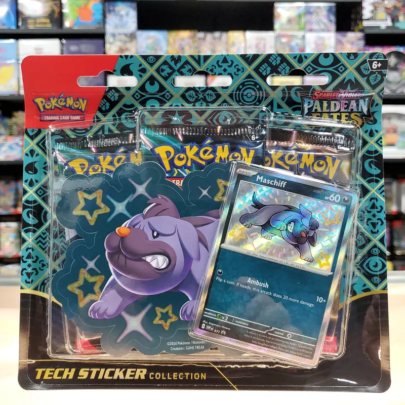 Pokémon Tcg: Scarlet & Violet: Paldean Fates - Tech Sticker Collection (Maschiff) 1