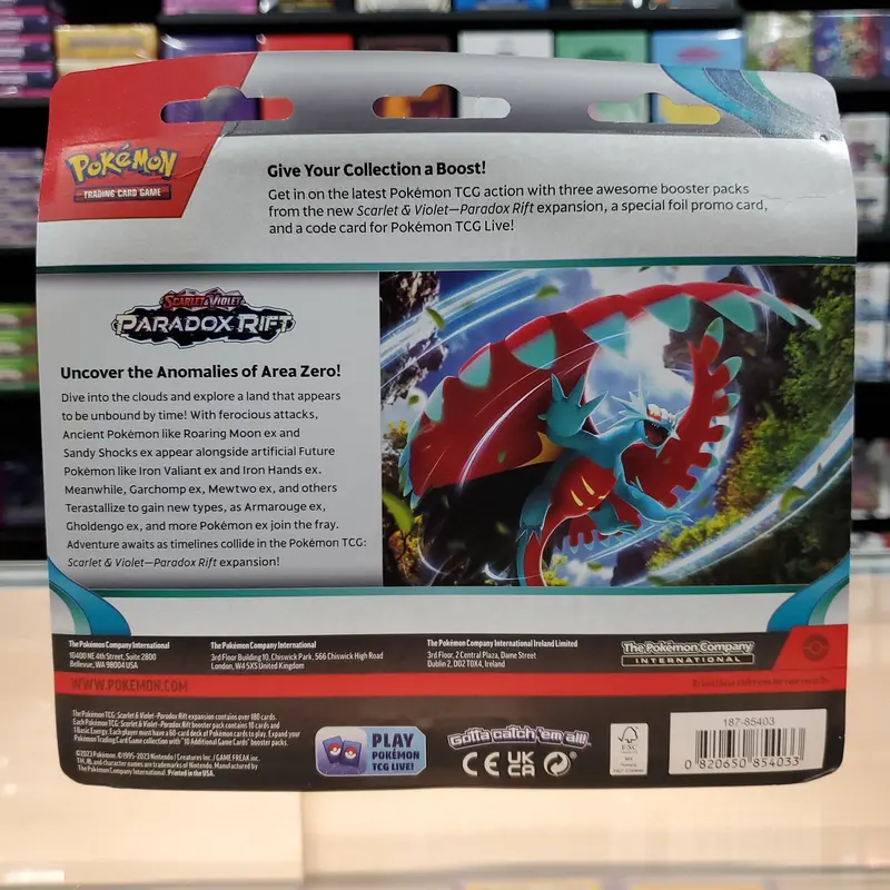 Pokémon Tcg: Scarlet & Violet: Paradox Rift - 3-Pack Blister (Arctibax) 2