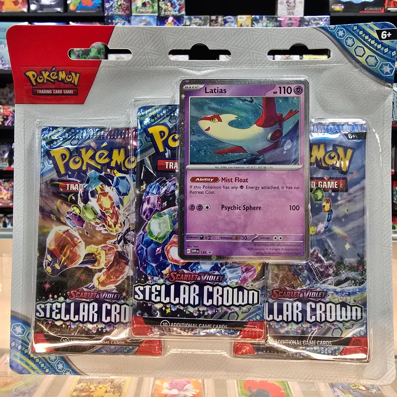 Pokémon Tcg: Scarlet & Violet: Stellar Crown - 3 Pack Blister (Latias) 1