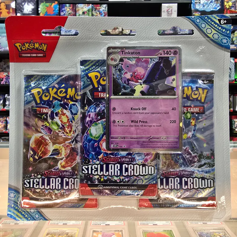 Pokémon Tcg: Scarlet & Violet: Stellar Crown - 3 Pack Blister (Tinkaton) 1