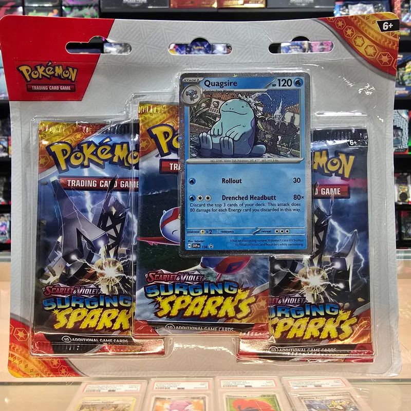 Pokémon Tcg: Scarlet & Violet: Surging Sparks - 3 Pack Blisters (Quagsire) 1