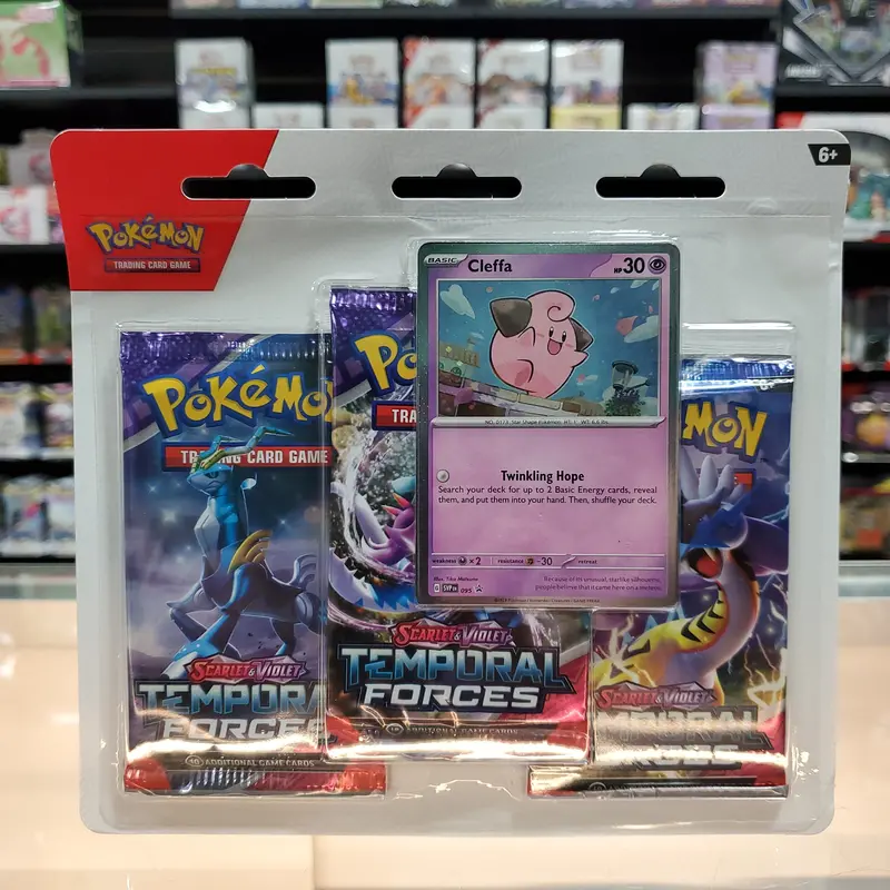 Pokémon Tcg: Scarlet & Violet: Temporal Forces - 3-Pack Blister (Cleffa) 1