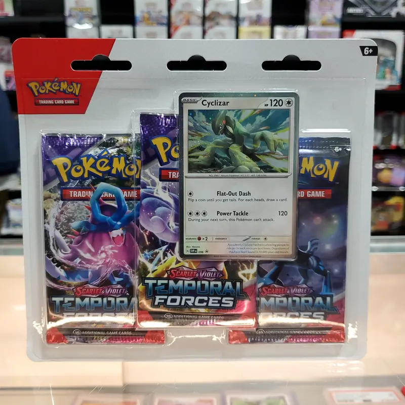 Pokémon Tcg: Scarlet & Violet: Temporal Forces - 3-Pack Blister (Cyclizar) 1