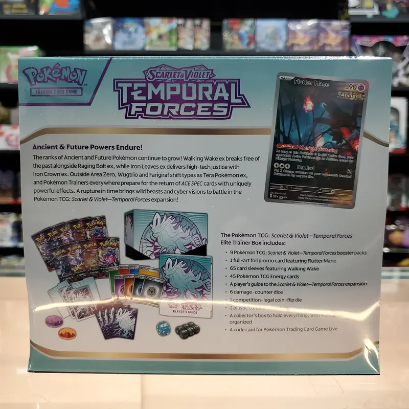 Pokémon Tcg: Scarlet & Violet: Temporal Forces - Elite Trainer Box (Walking Wake) 2