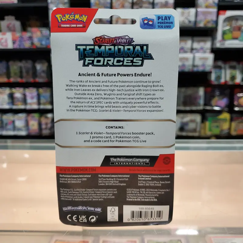 Pokémon Tcg: Scarlet & Violet: Temporal Forces - Single Pack Blister (Carvanha) 2