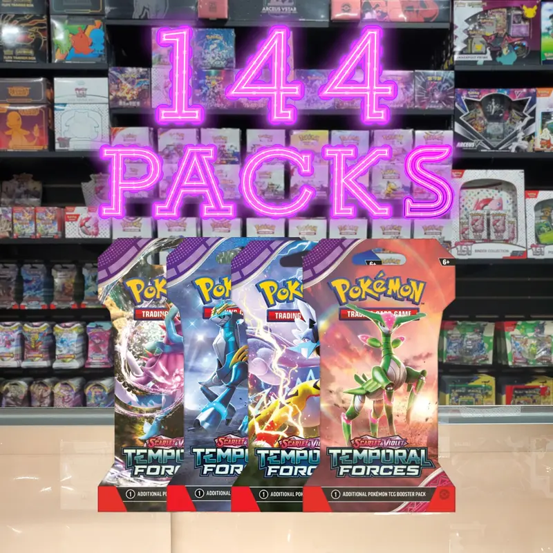 Pokémon Tcg: Scarlet & Violet: Temporal Forces - Sleeved Booster Case (144) 1