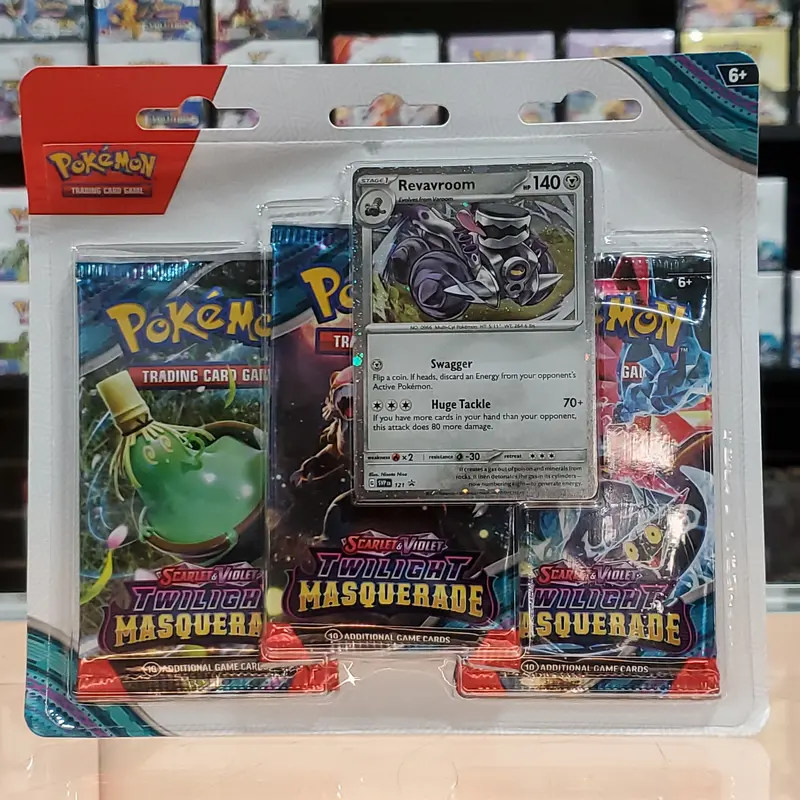Pokémon Tcg: Scarlet & Violet: Twilight Masquerade - 3-Pack Blister (Revavroom) 1