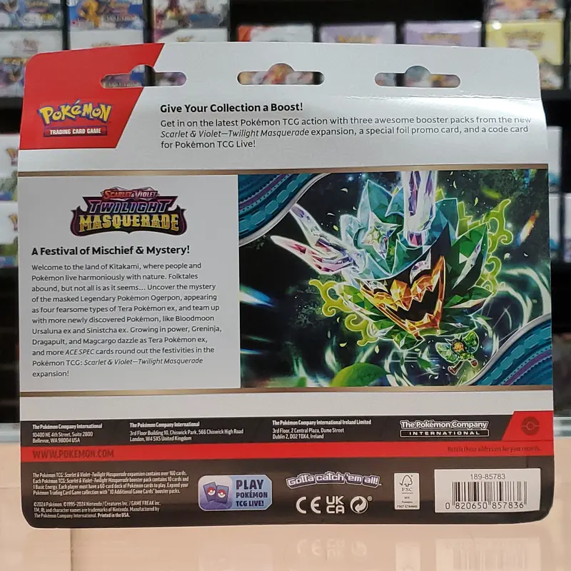 Pokémon Tcg: Scarlet & Violet: Twilight Masquerade - 3-Pack Blister (Revavroom) 2