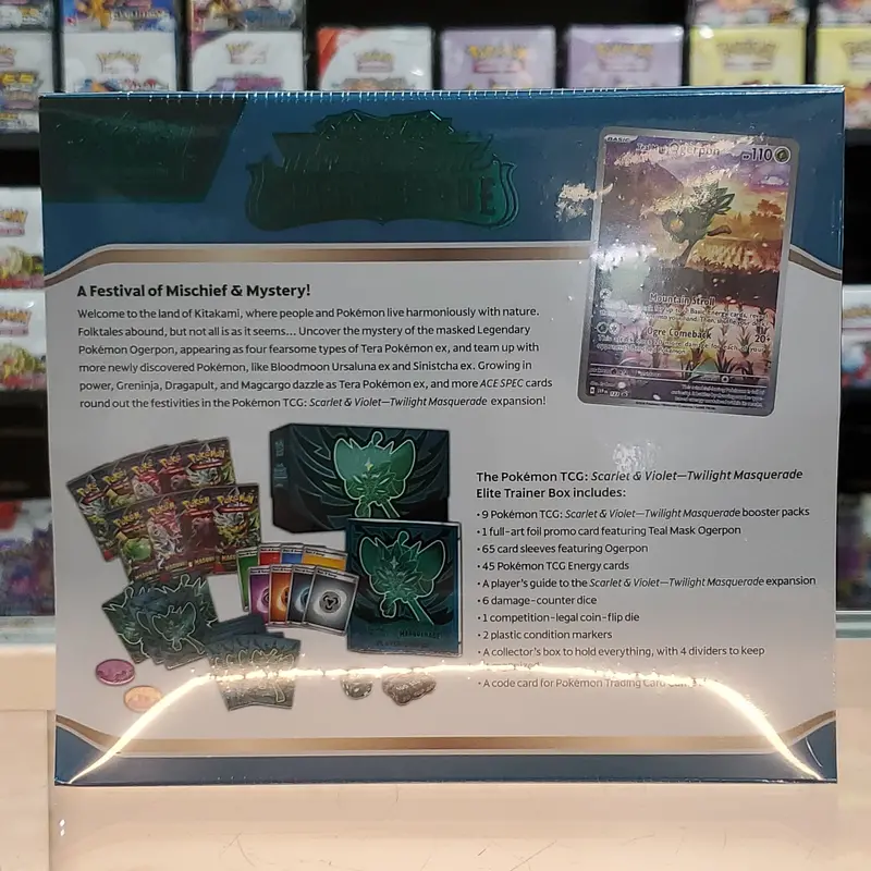 Pokémon Tcg: Scarlet & Violet: Twilight Masquerade - Elite Trainer Box 2