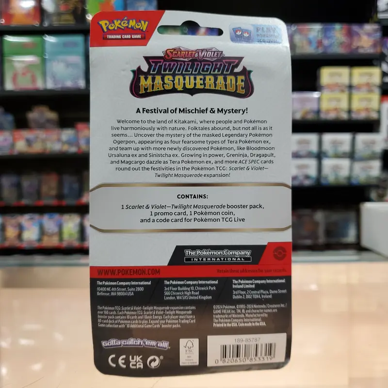 Pokémon Tcg: Scarlet & Violet: Twilight Masquerade - Single Pack Blister (Toxel) 2