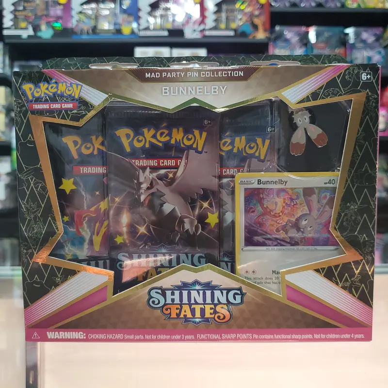 Pokémon Tcg: Shining Fates - Mad Party Pin Collection (Bunnelby) 1