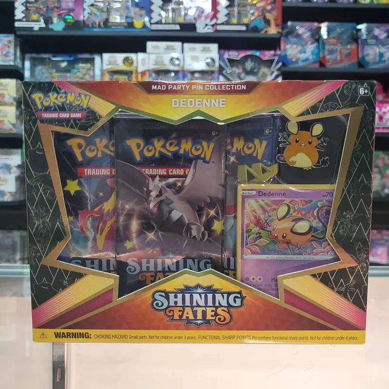 Pokémon Tcg: Shining Fates - Mad Party Pin Collection (Dedenne) 1