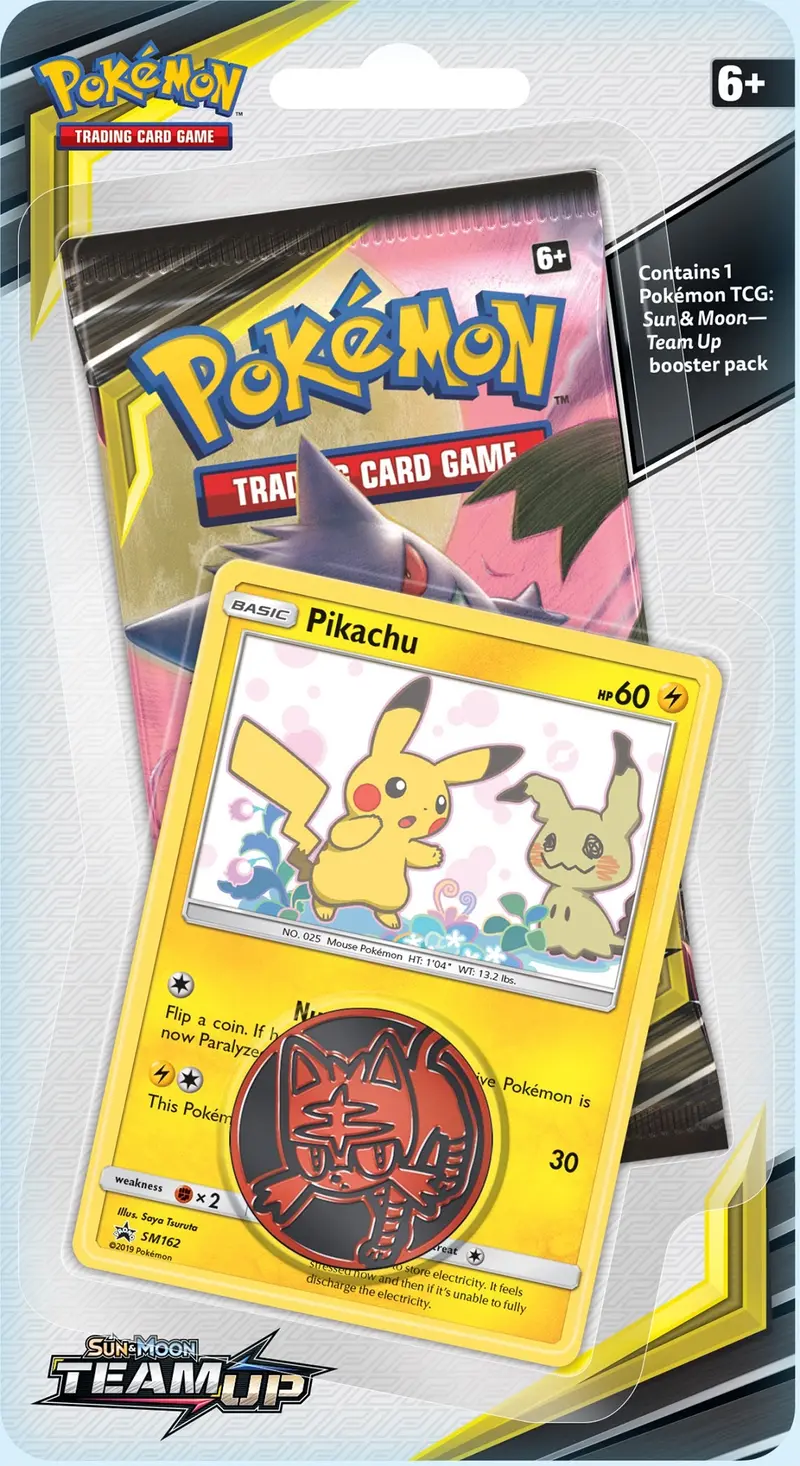 Pokémon Tcg: Sun & Moon: Team Up - Checklane Blister (Pikachu) 2