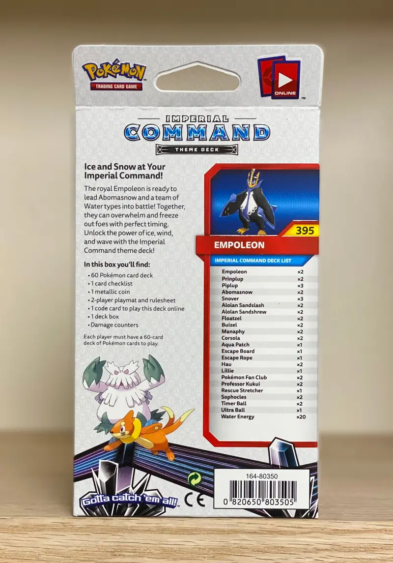 Pokémon Tcg: Sun & Moon - Ultra Prism Imperial Command Theme Deck 2