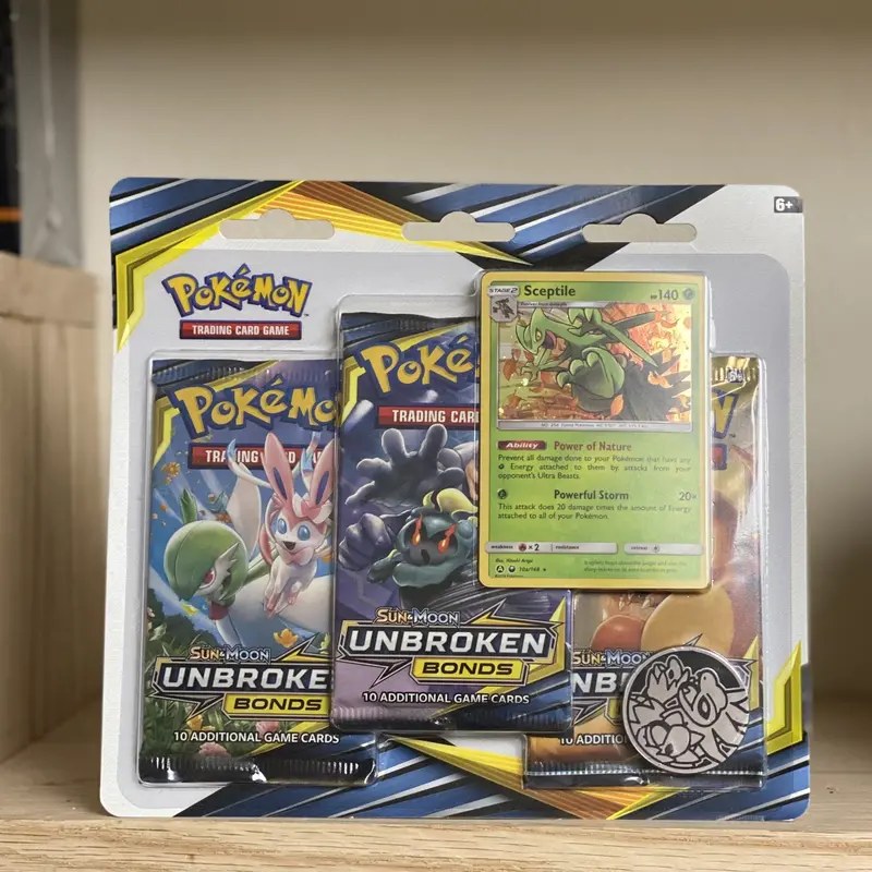 Pokémon Tcg: Sun & Moon: Unbroken Bonds - 3-Pack Blister (Sceptile) 1