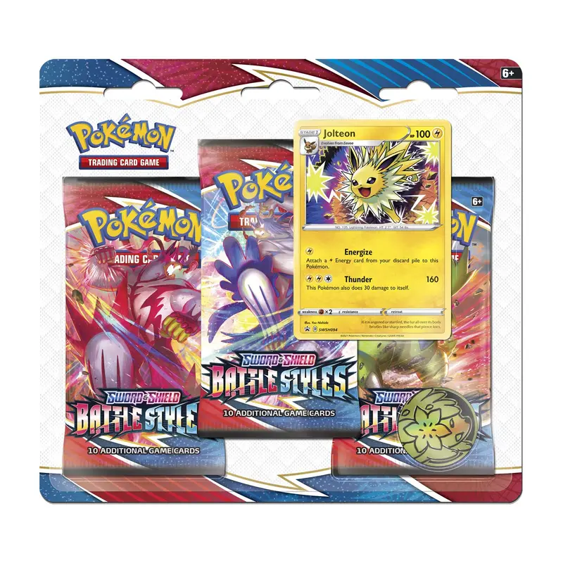 Pokémon Tcg: Sword & Shield: Battle Styles - 3-Pack Blister (Jolteon) 2