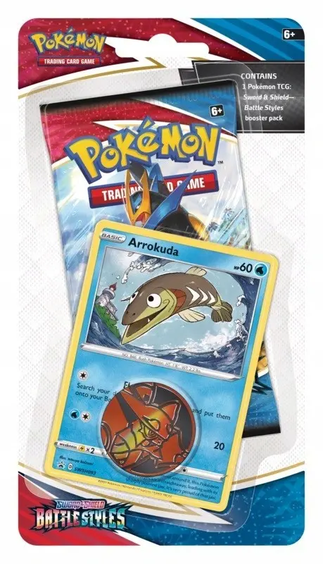 Pokémon Tcg: Sword & Shield: Battle Styles - Checklane Blister (Arrokuda) 2