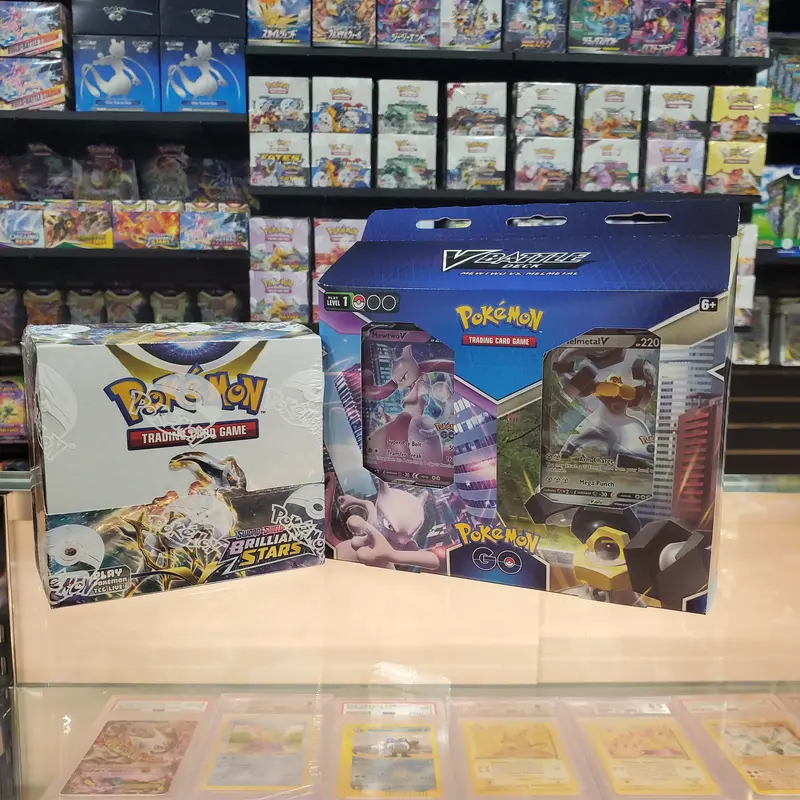 Pokémon Tcg: Sword & Shield: Brilliant Stars - Booster Box / Mewtwo Vs. Melmetal Bundle 1