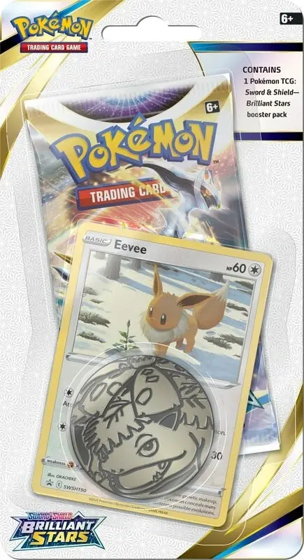 Pokémon Tcg: Sword & Shield: Brilliant Stars - Checklane Blister (Eevee) 1