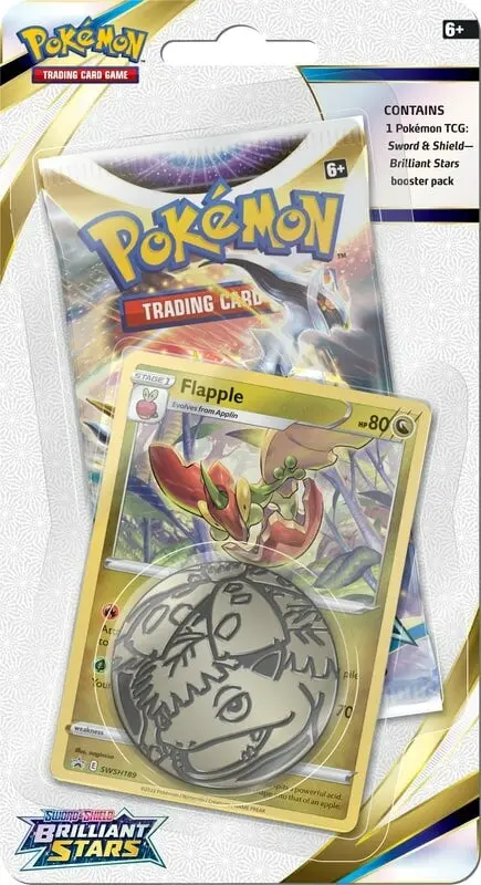 Pokémon Tcg: Sword & Shield: Brilliant Stars - Checklane Blister (Flapple) 1