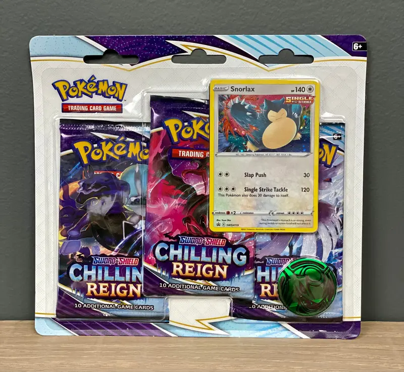 Pokémon Tcg: Sword & Shield: Chilling Reign - 3-Pack Blister (Snorlax) 1