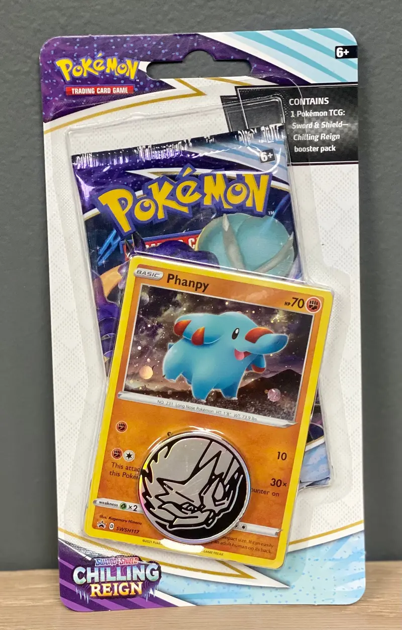 Pokémon Tcg: Sword & Shield: Chilling Reign - Checklane Blister (Phanpy) 1