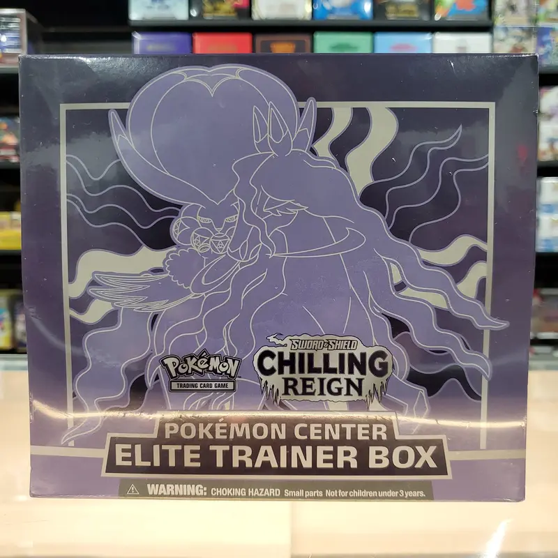 Pokémon Tcg: Sword & Shield: Chilling Reign - Elite Trainer Box (Shadow Rider Calyrex) (Pokemon Center Exclusive) 1