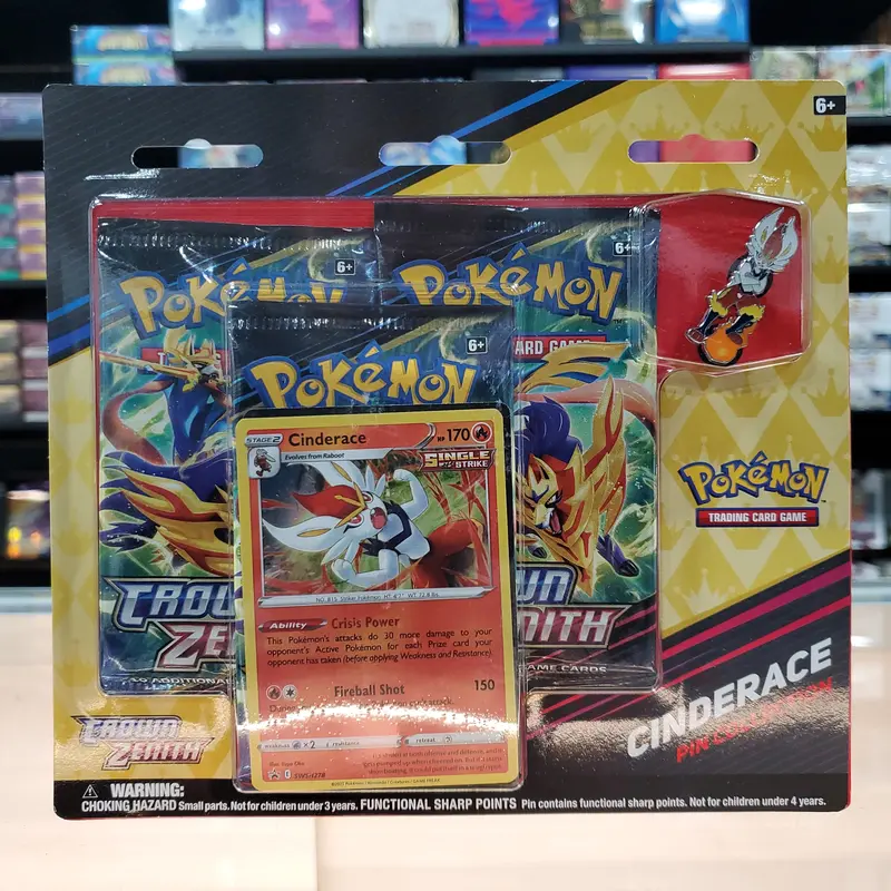 Pokémon Tcg: Sword & Shield: Crown Zenith - Pin Collection (Cinderace) 1
