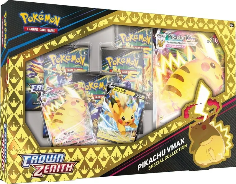 Pokémon Tcg: Sword & Shield: Crown Zenith - Special Collection (Pikachu Vmax) Case Of 6 2