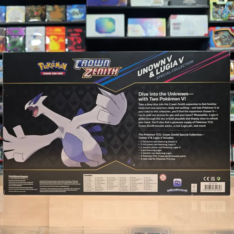 Pokémon Tcg: Sword & Shield: Crown Zenith - Special Collection (Unown V & Lugia V) 2